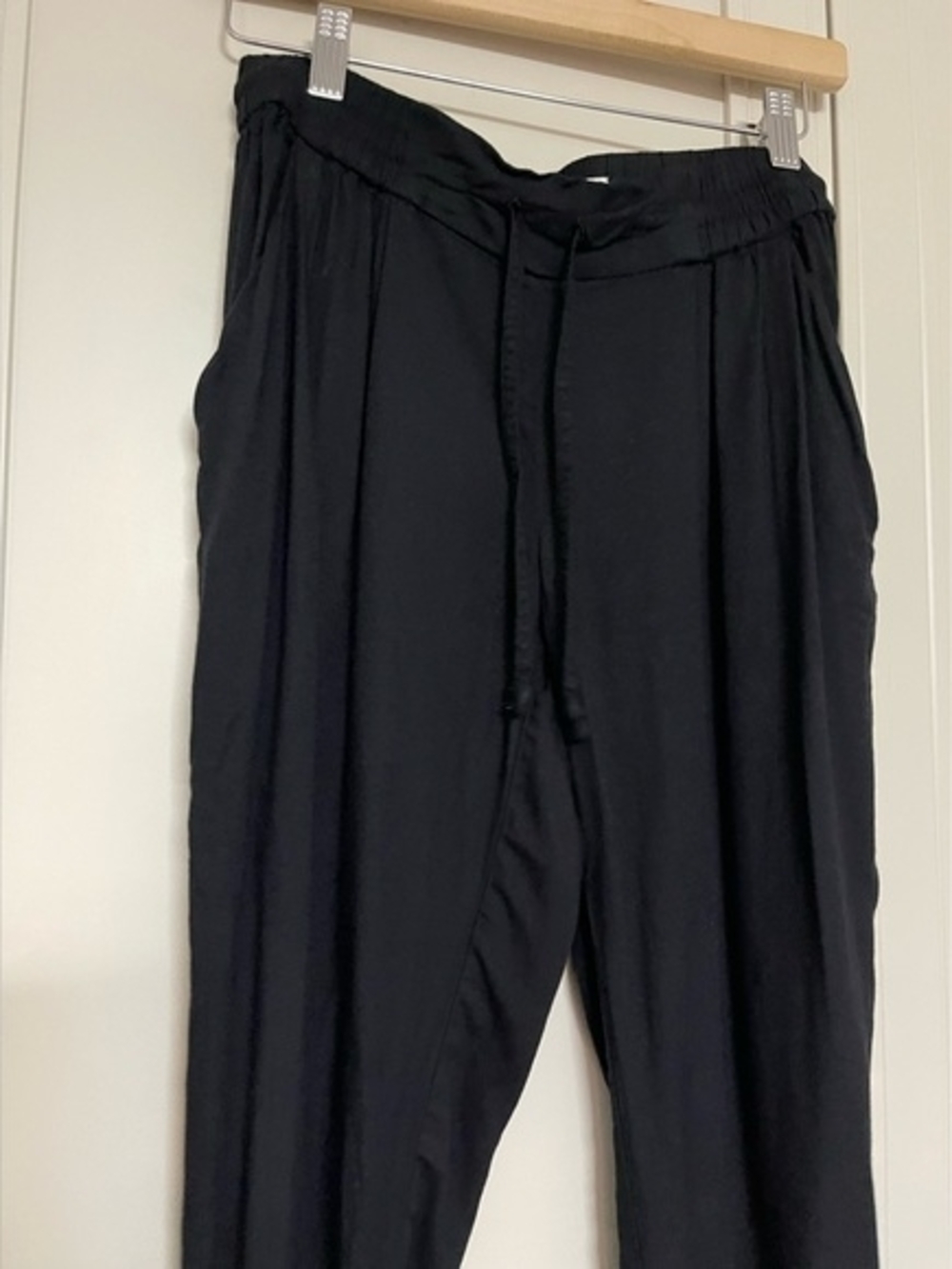 Men's Black Drawstring Casual Pants